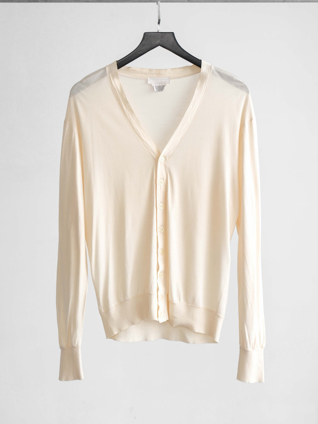 SS2007 ALEXANDER MCQUEEN CREAM SILK CARDIGAN