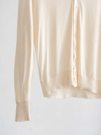 SS2007 ALEXANDER MCQUEEN CREAM SILK CARDIGAN