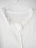 SS2007 ISSEY MIYAKE ME PLEATED WHITE JELLYFISH LS SHIRT