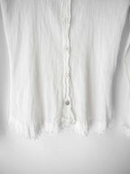 SS2007 ISSEY MIYAKE ME PLEATED WHITE JELLYFISH LS SHIRT