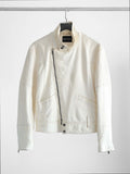 SS2008 ARMANI CREAM EMPORIO/ LEATHER JACKET