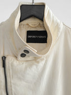 SS2008 ARMANI CREAM EMPORIO/ LEATHER JACKET