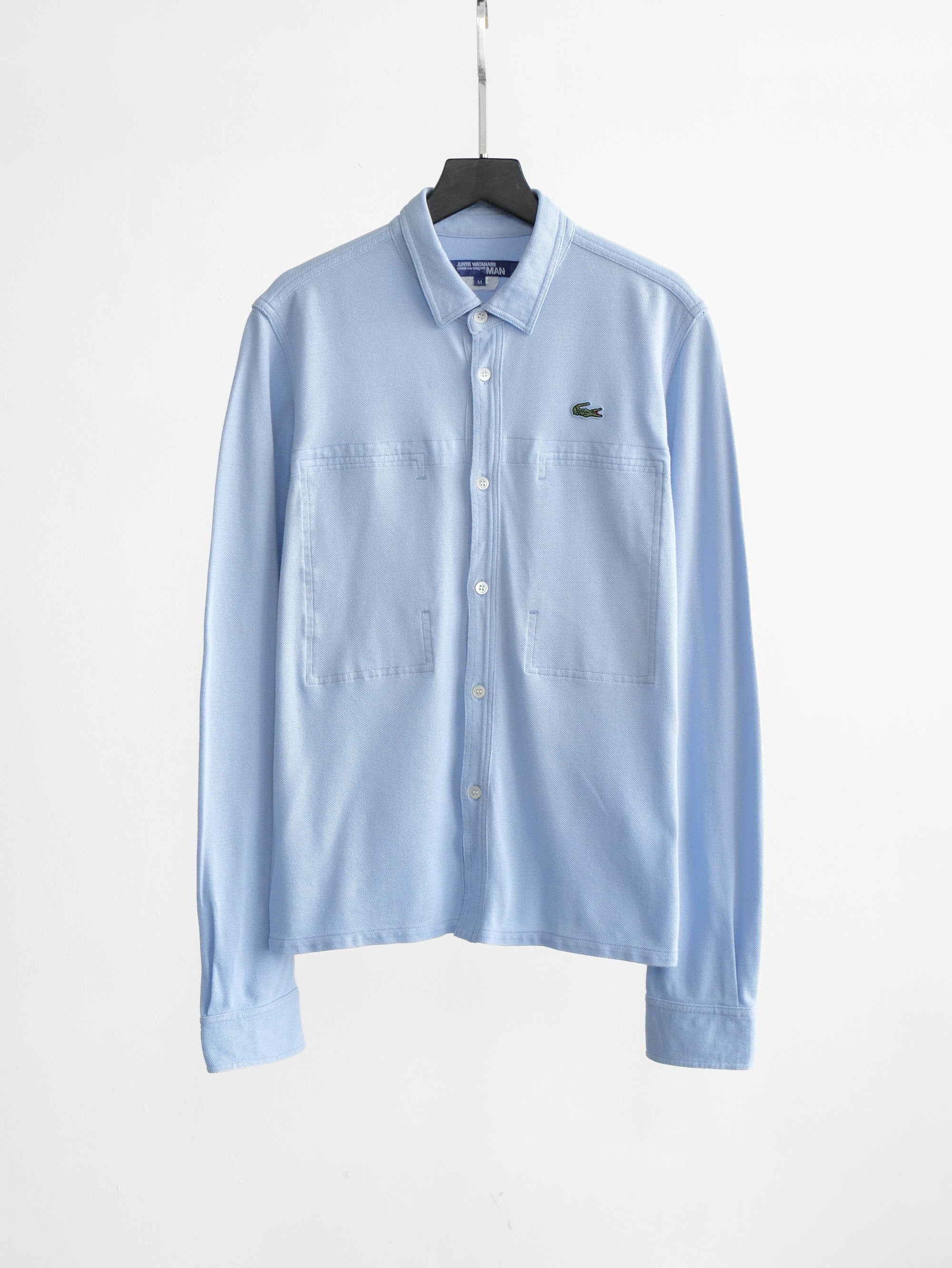 SS2008 CDG BLUE JUNYA WATANABE COLLAB LACOSTE LS SHIRT