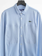 SS2008 CDG BLUE JUNYA WATANABE COLLAB LACOSTE LS SHIRT