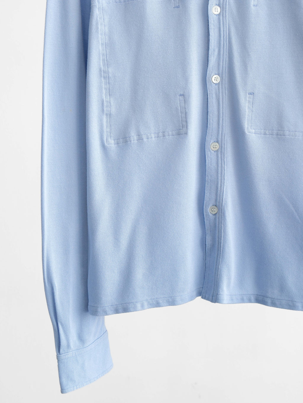 SS2008 CDG BLUE JUNYA WATANABE COLLAB LACOSTE LS SHIRT