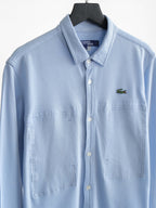 SS2008 CDG BLUE JUNYA WATANABE COLLAB LACOSTE LS SHIRT