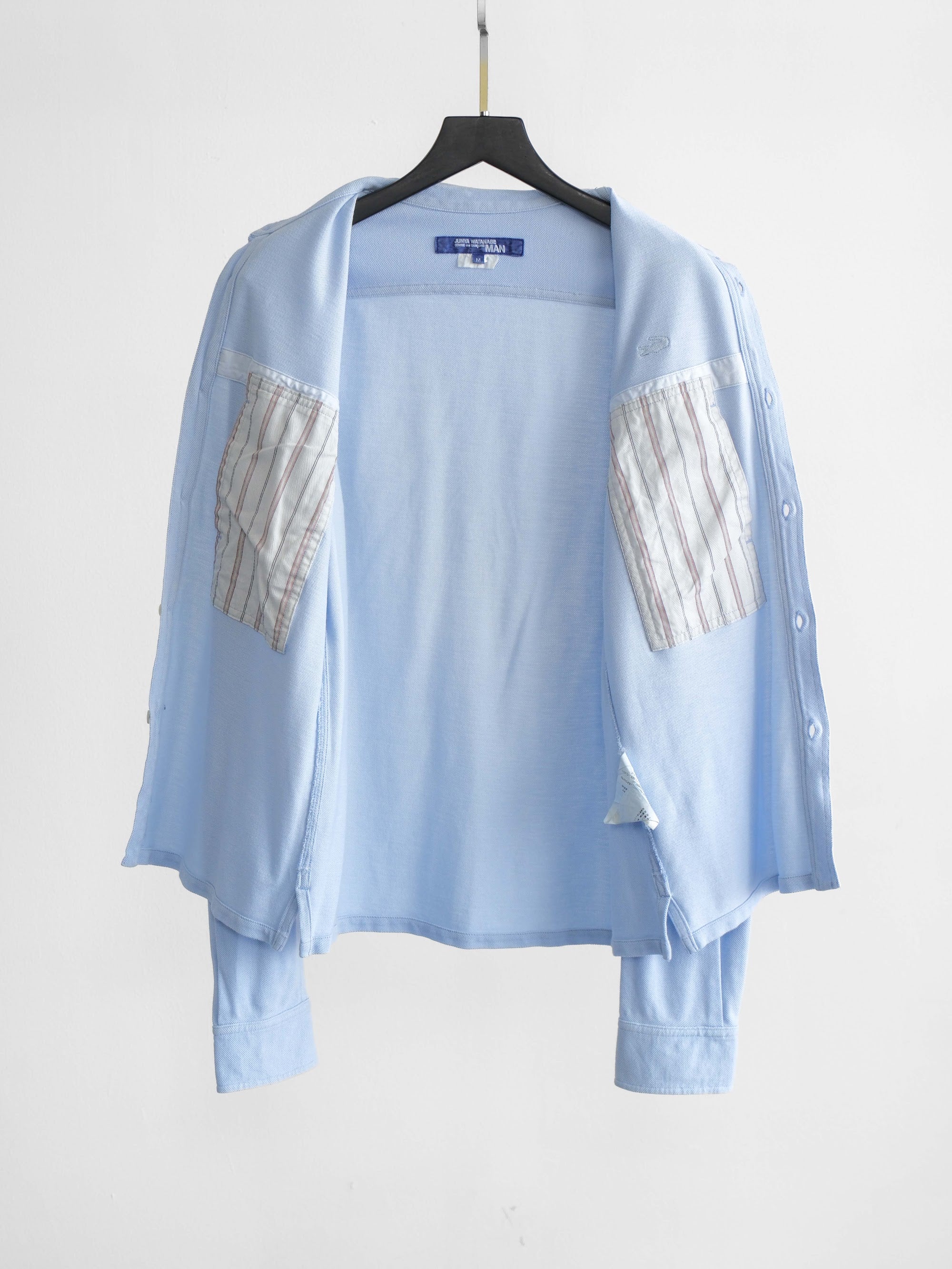 SS2008 CDG BLUE JUNYA WATANABE COLLAB LACOSTE LS SHIRT