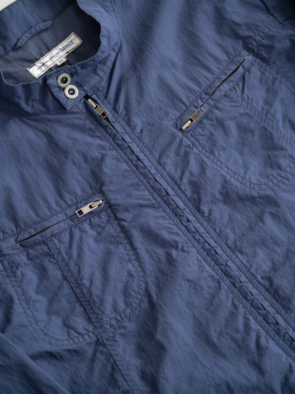 SS2008 COMME DES GARÇONS SHIRT BLUE NYLON JACKET