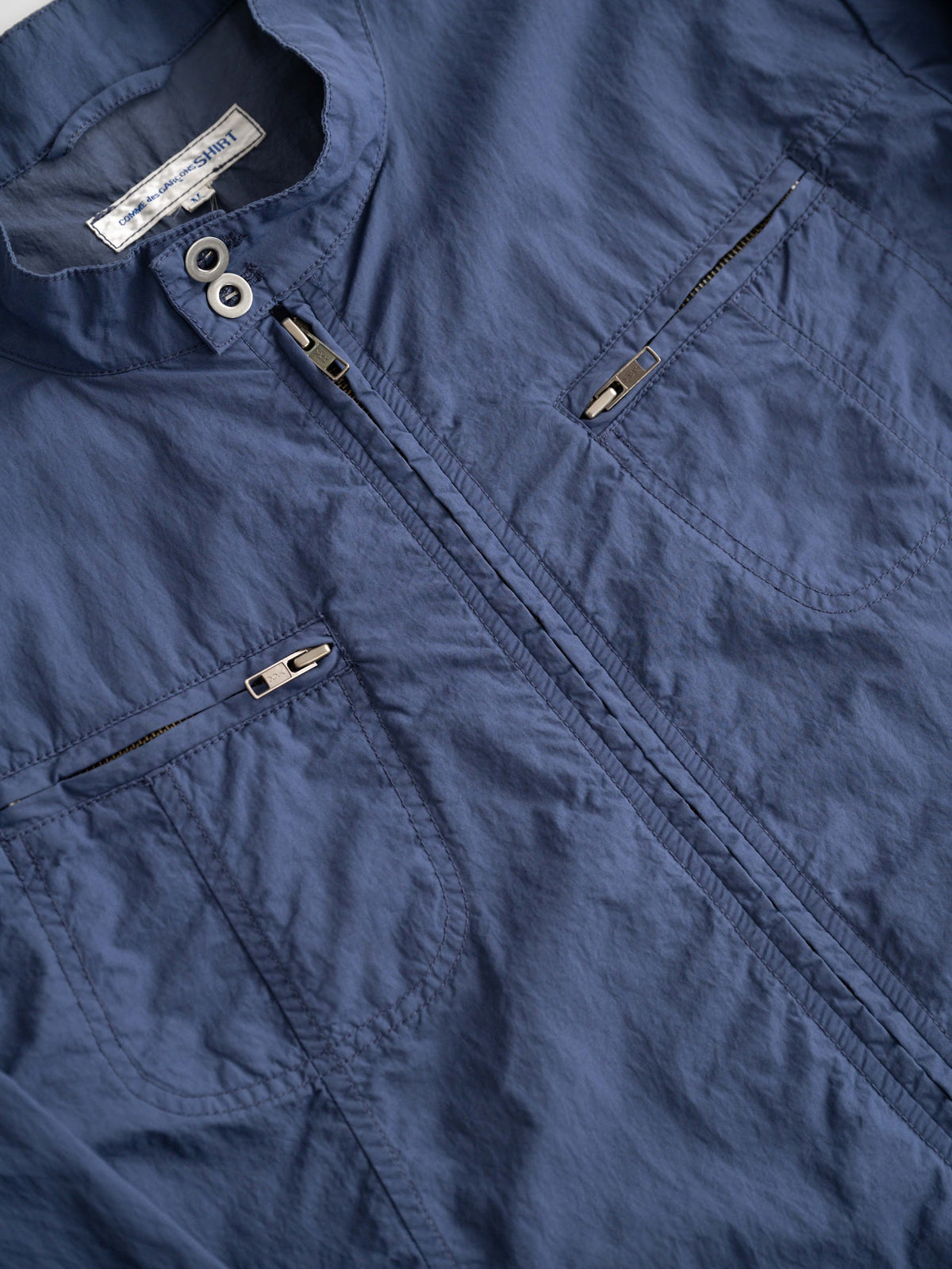 SS2008 COMME DES GARÇONS SHIRT BLUE NYLON JACKET