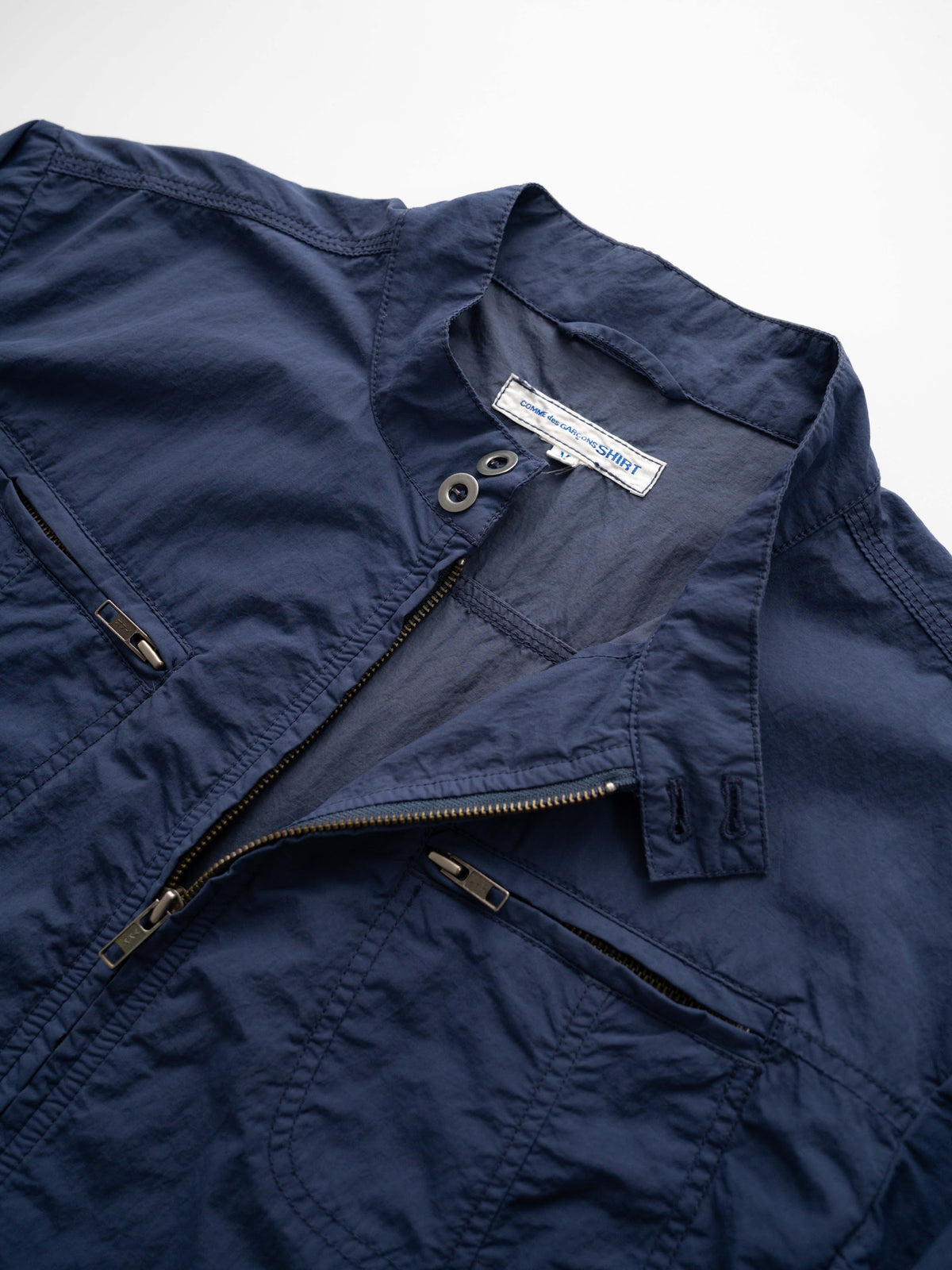 SS2008 COMME DES GARÇONS SHIRT BLUE NYLON JACKET