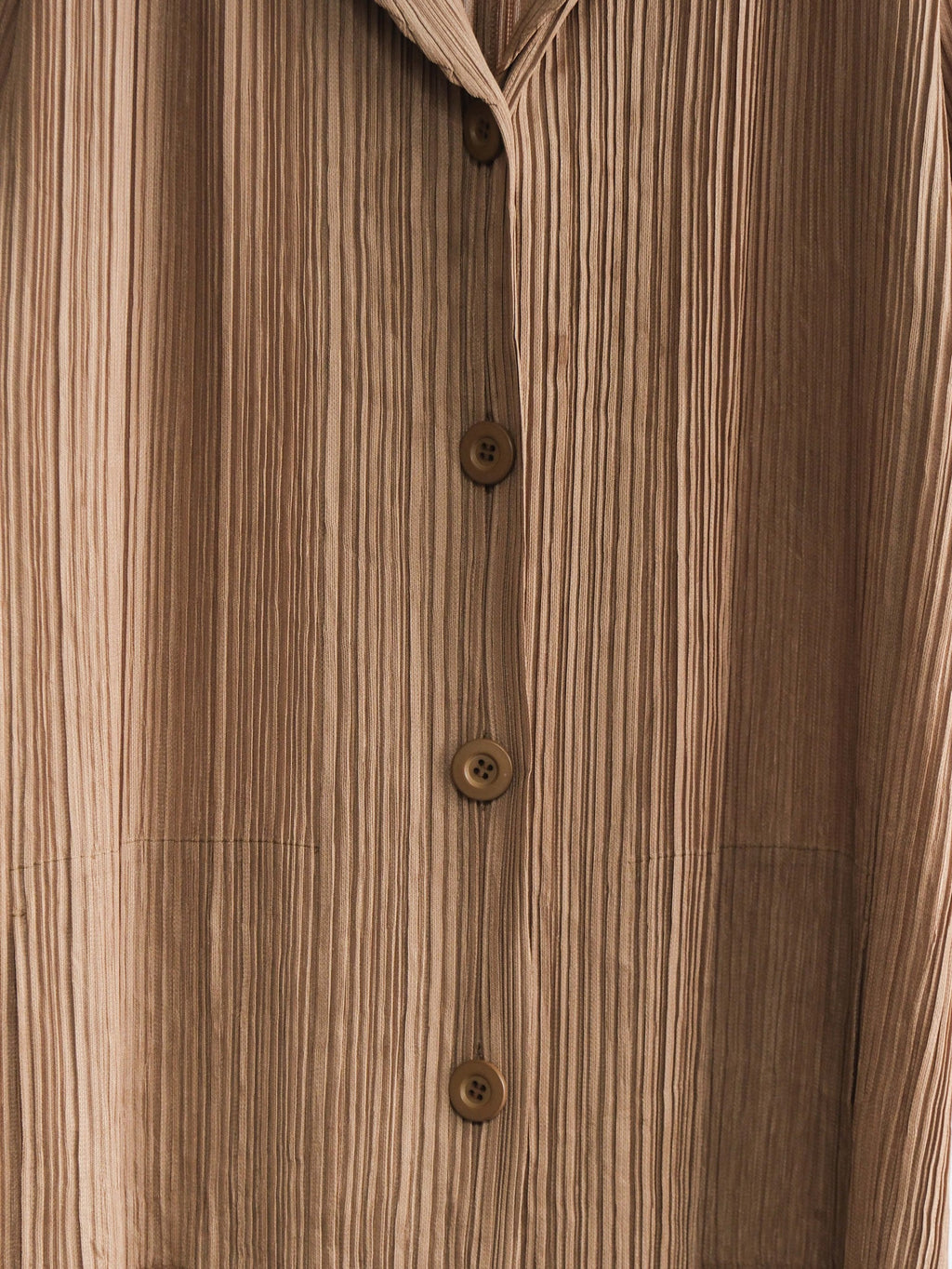 SS2008 ISSEY MIYAKE PLEATS BROWN PLEATSPLEASE COAT