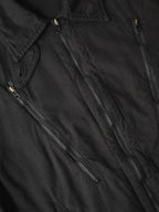 SS2010 YOHJI YAMAMOTO POUR HOMME BLACK DYED COTTON ZIP POCKET BLOUSON BLACK 2 JACKET