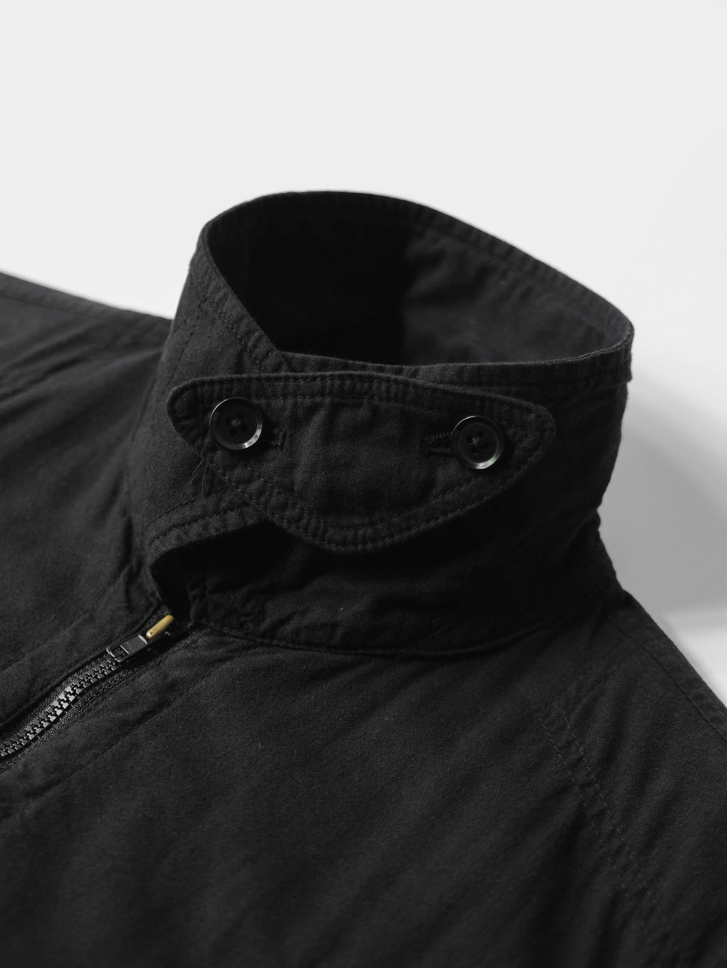SS2010 YOHJI YAMAMOTO POUR HOMME BLACK DYED COTTON ZIP POCKET BLOUSON BLACK 2 JACKET