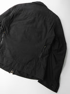 SS2010 YOHJI YAMAMOTO POUR HOMME BLACK DYED COTTON ZIP POCKET BLOUSON BLACK 2 JACKET