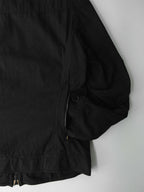 SS2010 YOHJI YAMAMOTO POUR HOMME BLACK DYED COTTON ZIP POCKET BLOUSON BLACK 2 JACKET