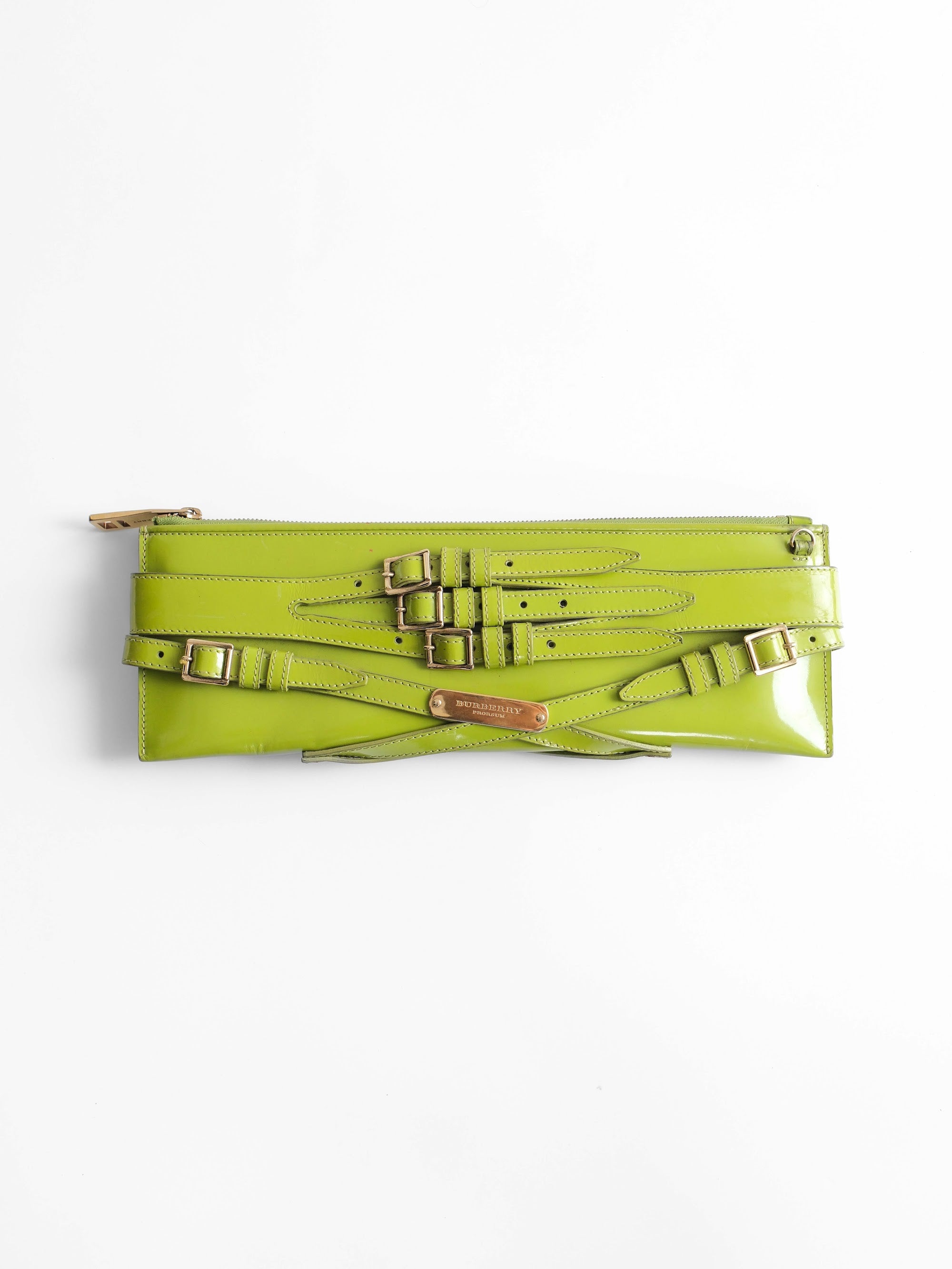 SS2011 BURBERRY GREEN "RUNWAY" PRORSUM/ LEATHER
2WAY BAG
