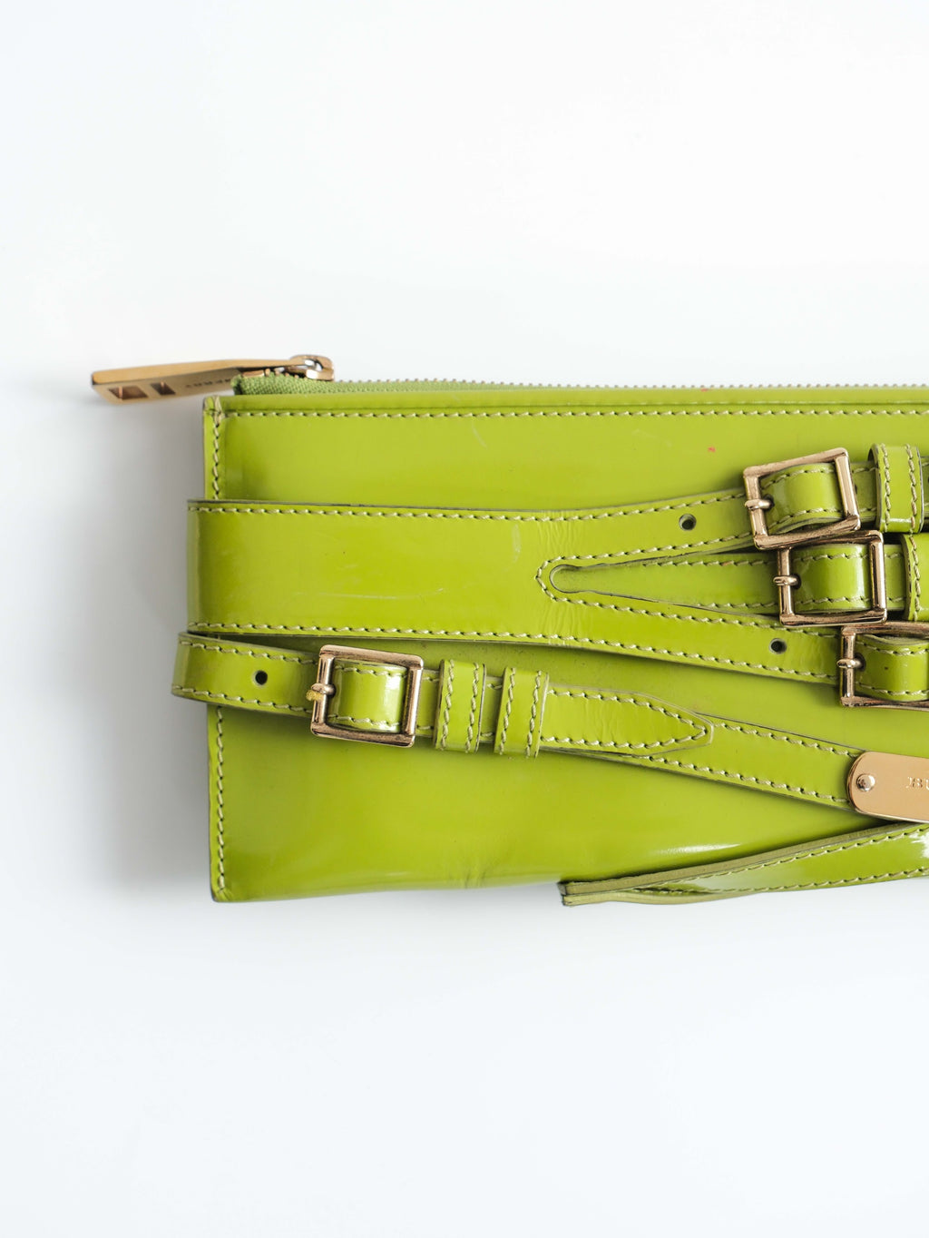SS2011 BURBERRY GREEN "RUNWAY" PRORSUM/ LEATHER
2WAY BAG