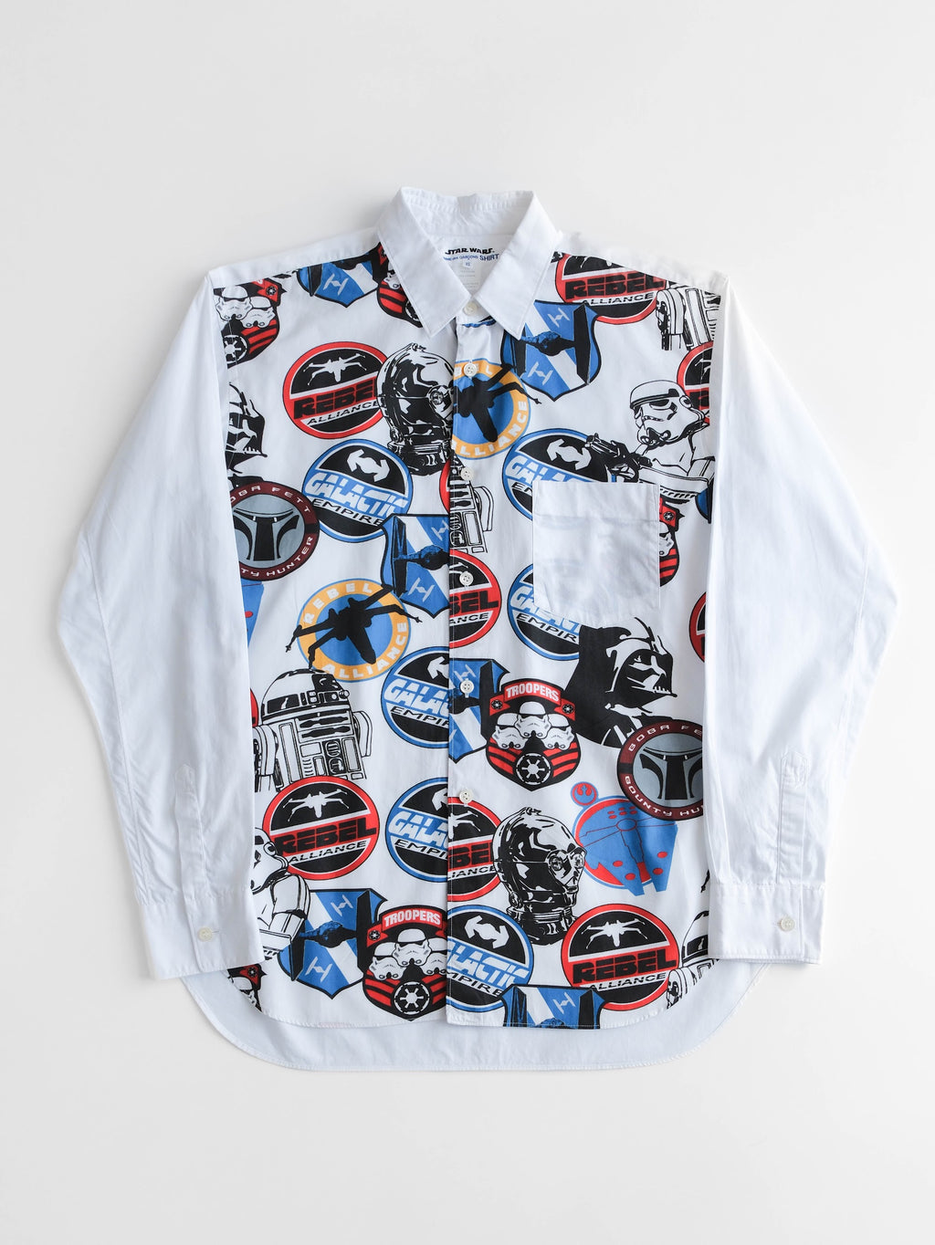 SS2013 CDG WHITE STARWARS LS SHIRT