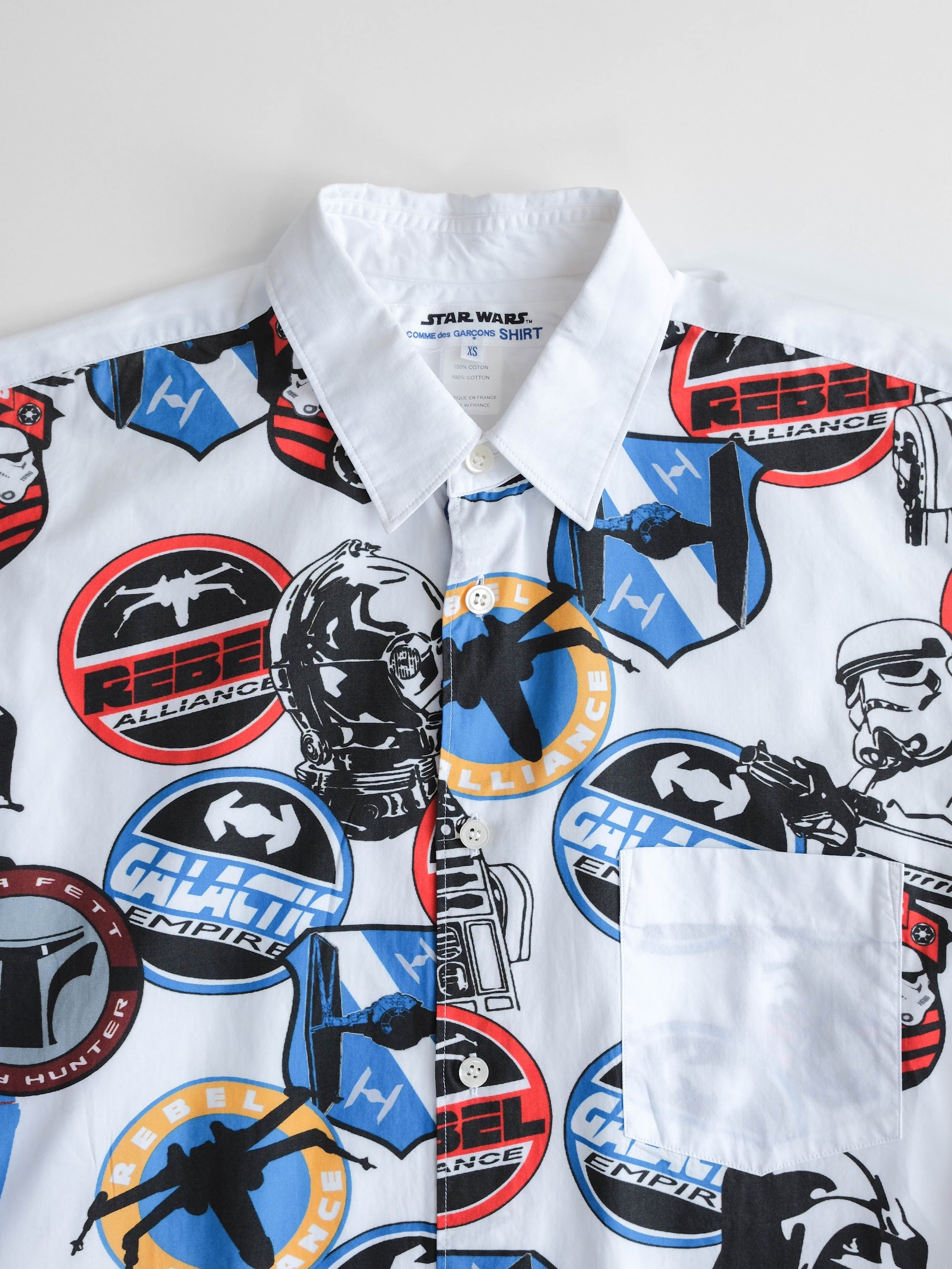 SS2013 CDG WHITE STARWARS LS SHIRT