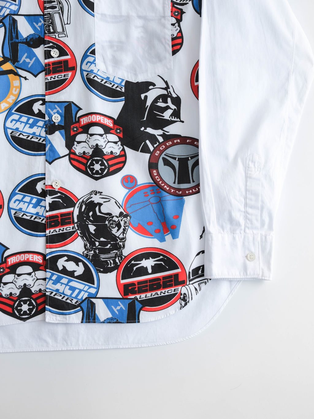 SS2013 CDG WHITE STARWARS LS SHIRT