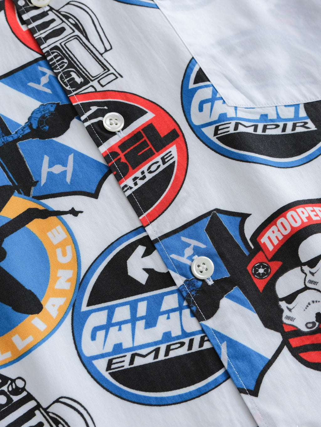 SS2013 CDG WHITE STARWARS LS SHIRT