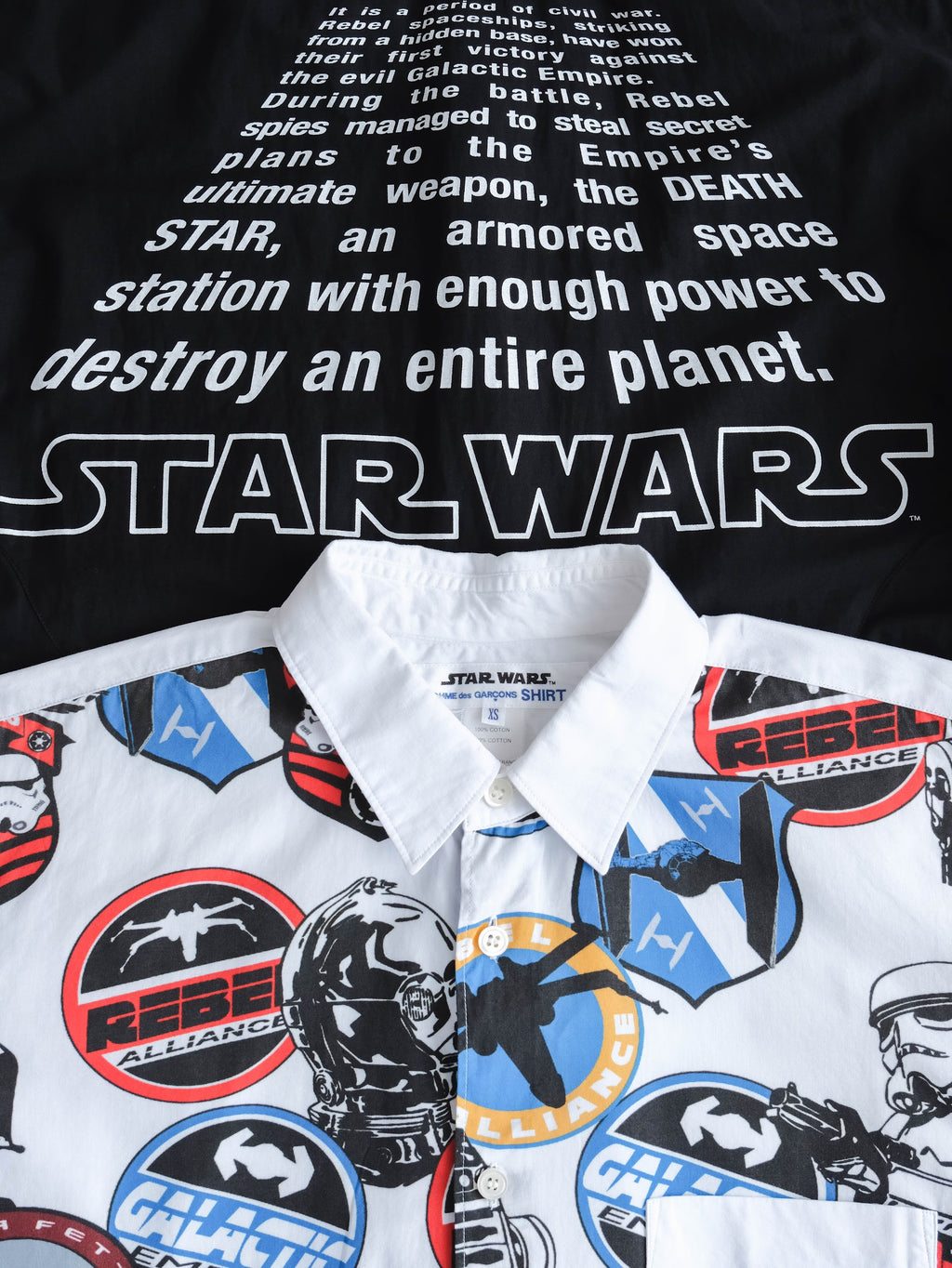 SS2013 CDG WHITE STARWARS LS SHIRT