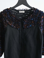 SS2013 DRIES VAN NOTEN FLORAL BLACK SS SHIRT