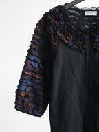 SS2013 DRIES VAN NOTEN FLORAL BLACK SS SHIRT