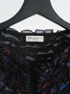 SS2013 DRIES VAN NOTEN FLORAL BLACK SS SHIRT