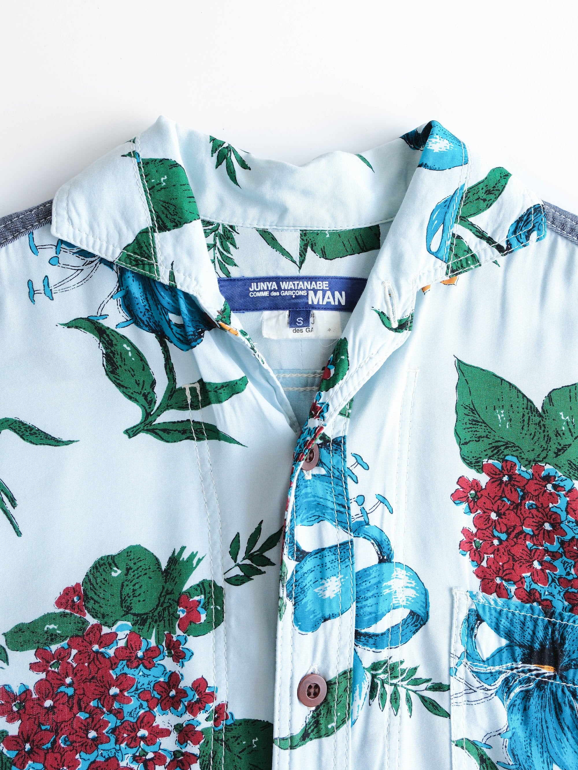 SS2014 CDG FLORAL MULTI JUNYA WATANABE "RUNWAY" HAWAII SS SHIRT
