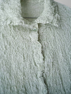 SS2014 ISSEY MIYAKE ME CRUSHED PLEATS MINT SS SHIRT