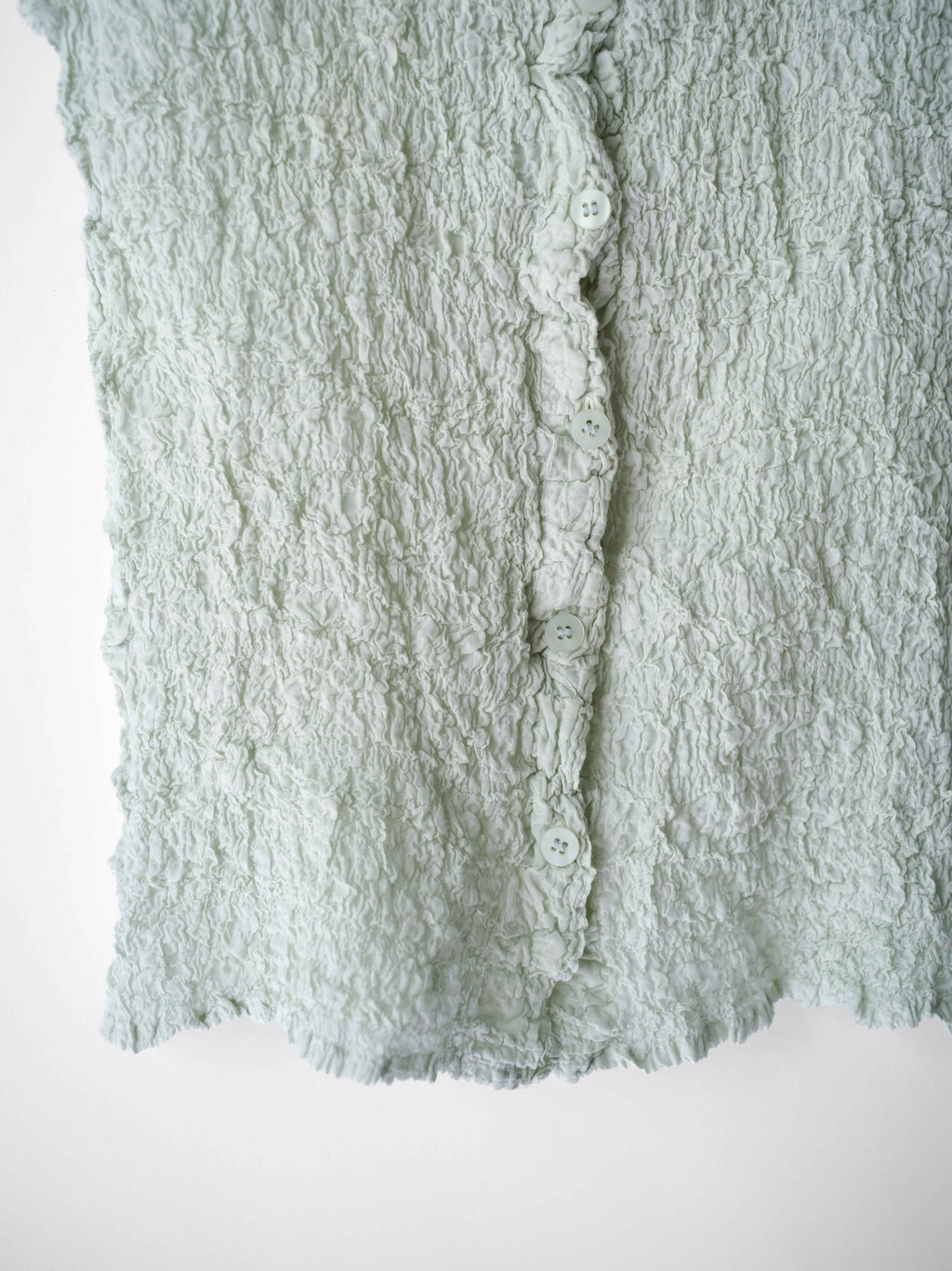 SS2014 ISSEY MIYAKE ME CRUSHED PLEATS MINT SS SHIRT