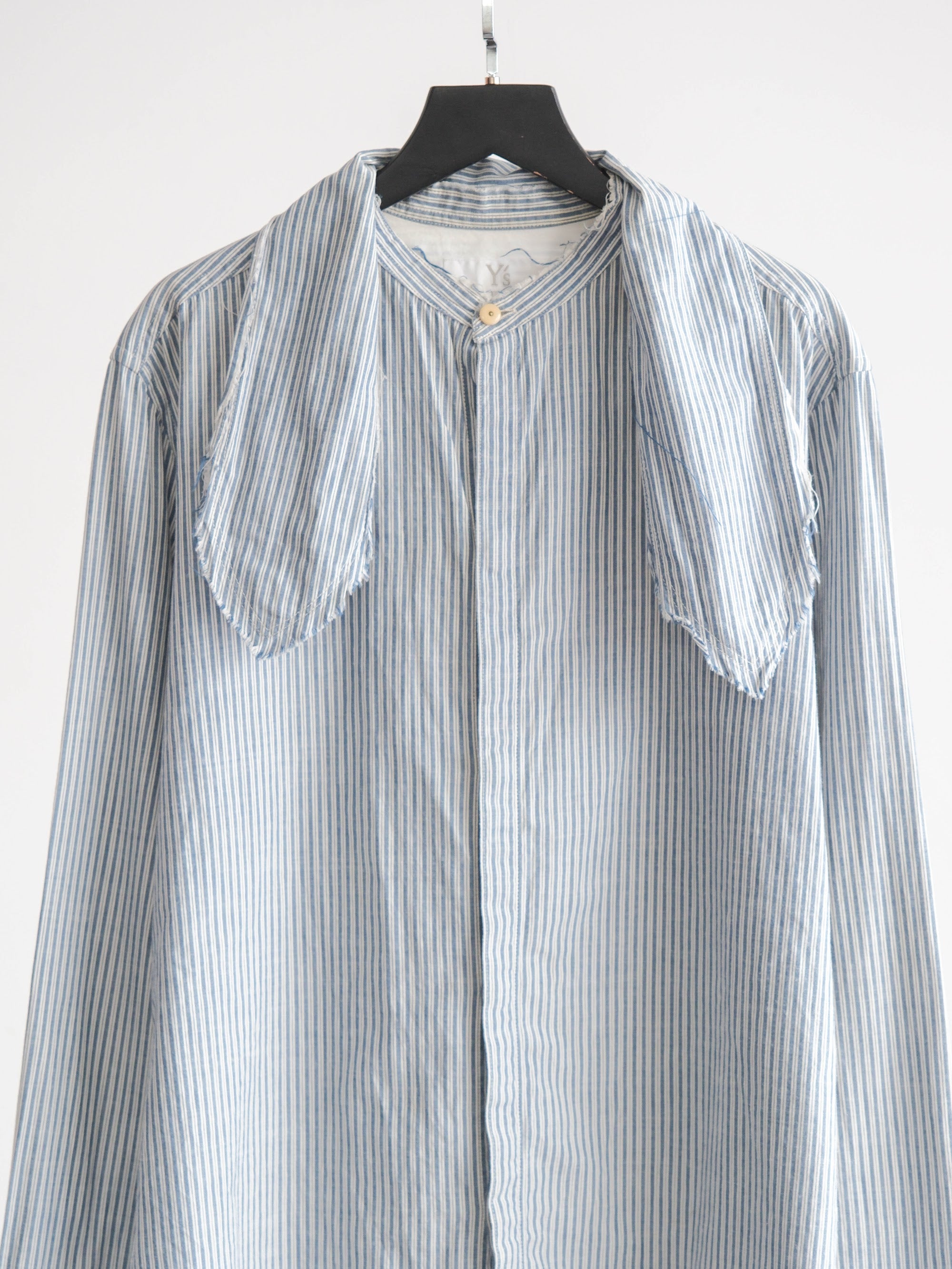 SS2017 YOHJI YAMAMOTO STRIPES BLUE Y'S LS SHIRT