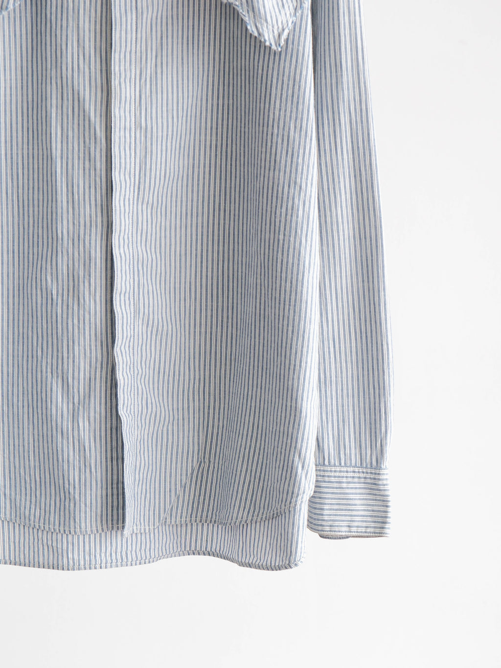 SS2017 YOHJI YAMAMOTO STRIPES BLUE Y'S LS SHIRT