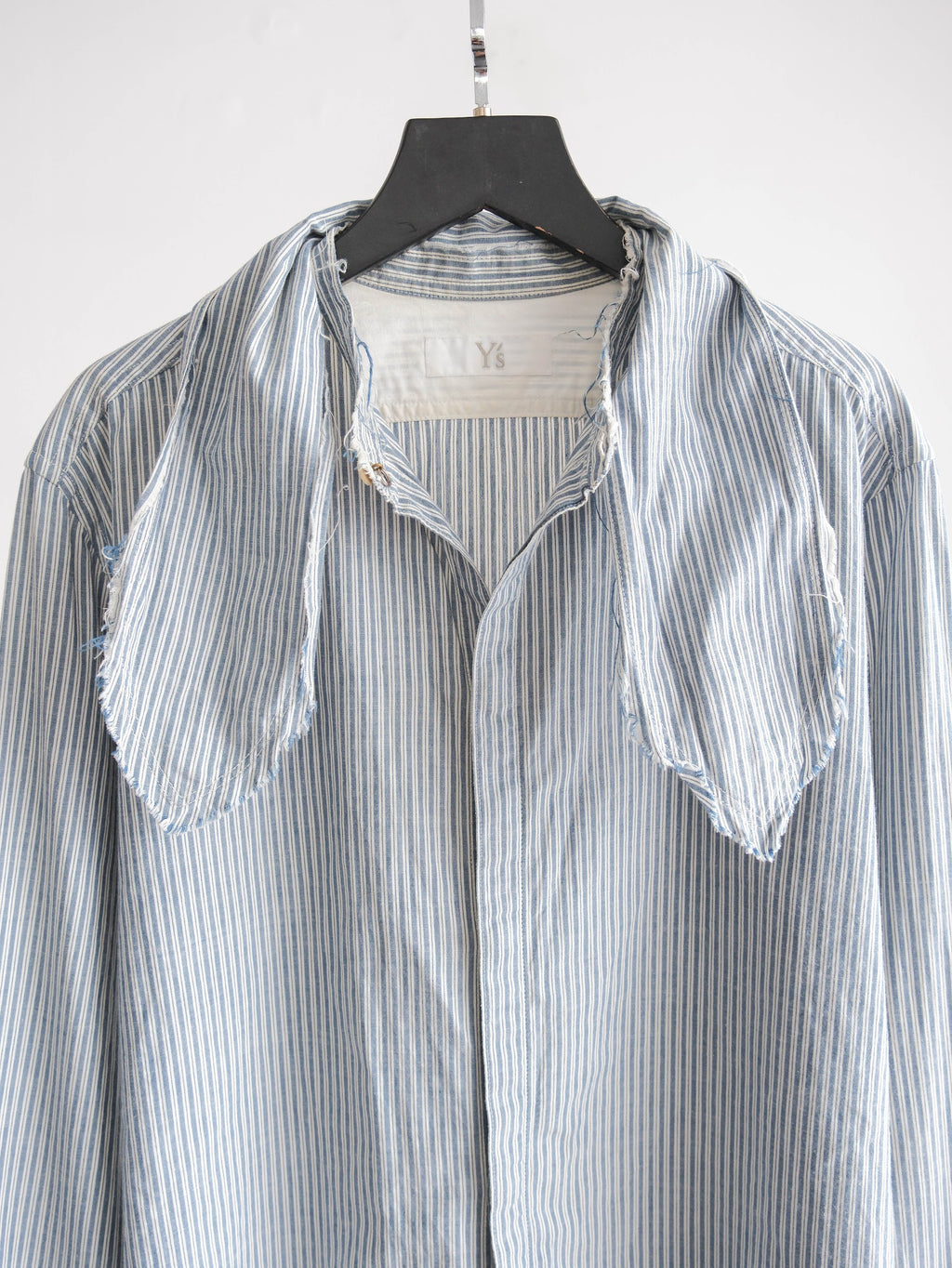 SS2017 YOHJI YAMAMOTO STRIPES BLUE Y'S LS SHIRT