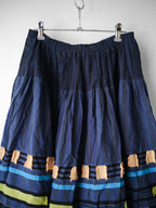 SS2018 ISSEY MIYAKE ME PLEATED NAVY TARTAN SKIRT
