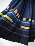 SS2018 ISSEY MIYAKE ME PLEATED NAVY TARTAN SKIRT