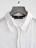 STONE ISLAND WHITE POCKET LS SHIRT