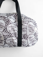STUSSY WHITE NYLON/ DUFFEL BAG