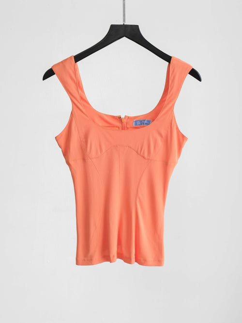 THIERY MUGLER ORANGE TANK TOP