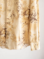 TORNADO MART FLORAL BEIGE FULL PRINT LS SHIRT