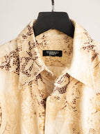 TORNADO MART FLORAL BEIGE FULL PRINT LS SHIRT