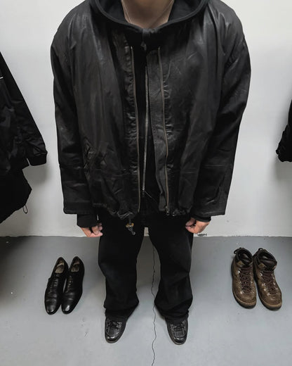 1990s EMPORIO ARMANI LEATHER JACKET