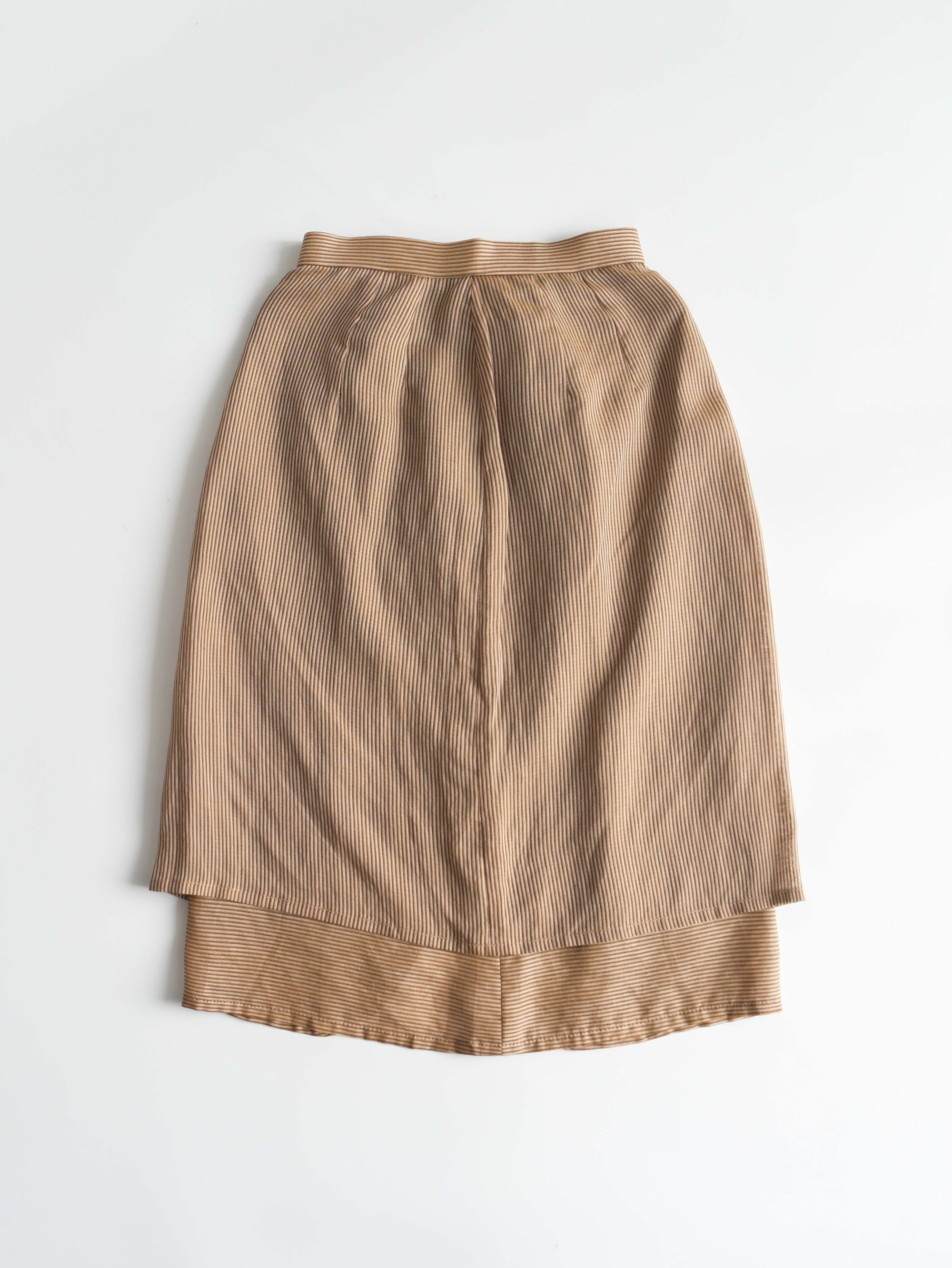 VALENTINO  STRIPES BEIGE SKIRT