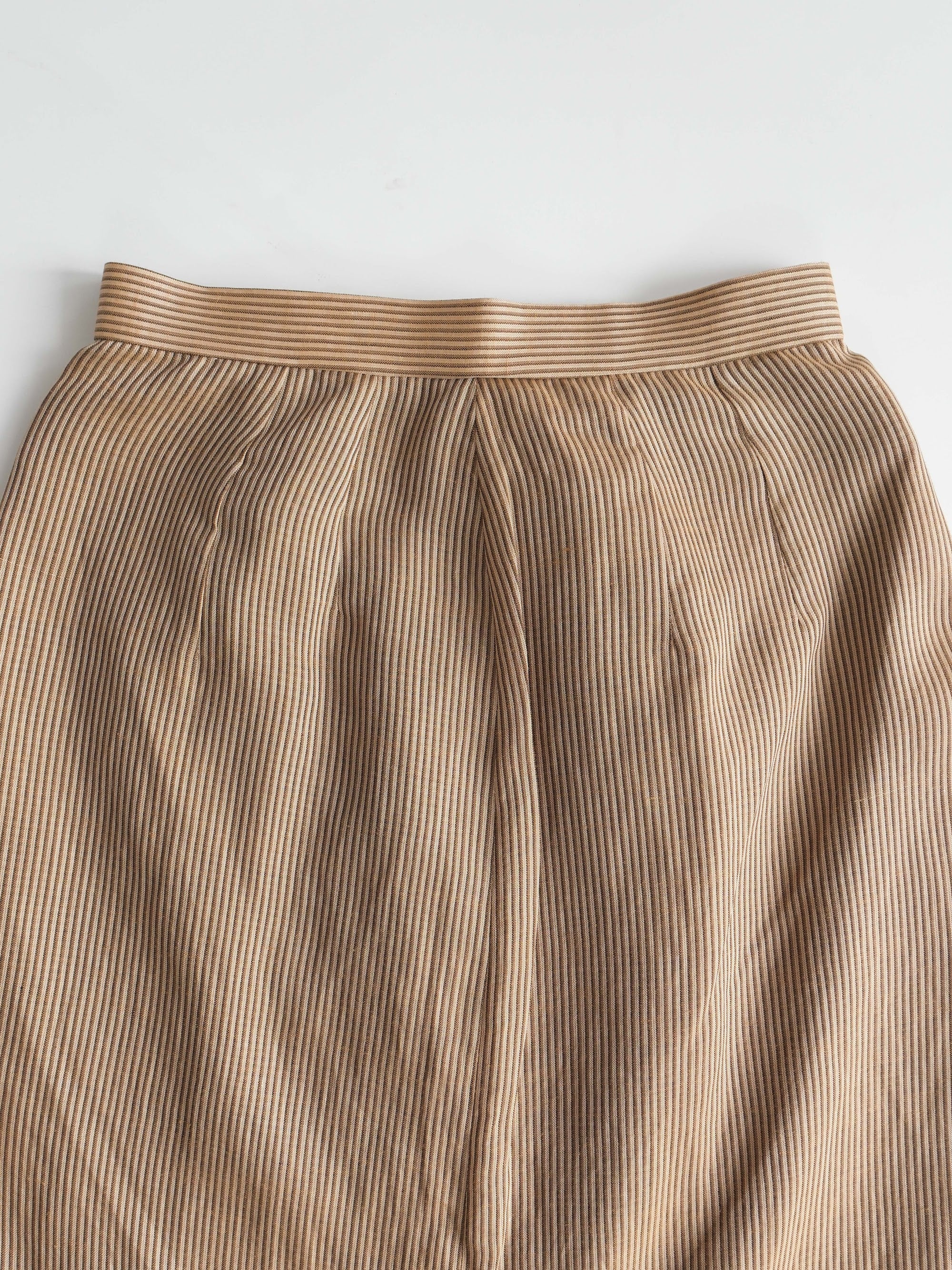 VALENTINO  STRIPES BEIGE SKIRT