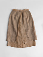 VALENTINO  STRIPES BEIGE SKIRT
