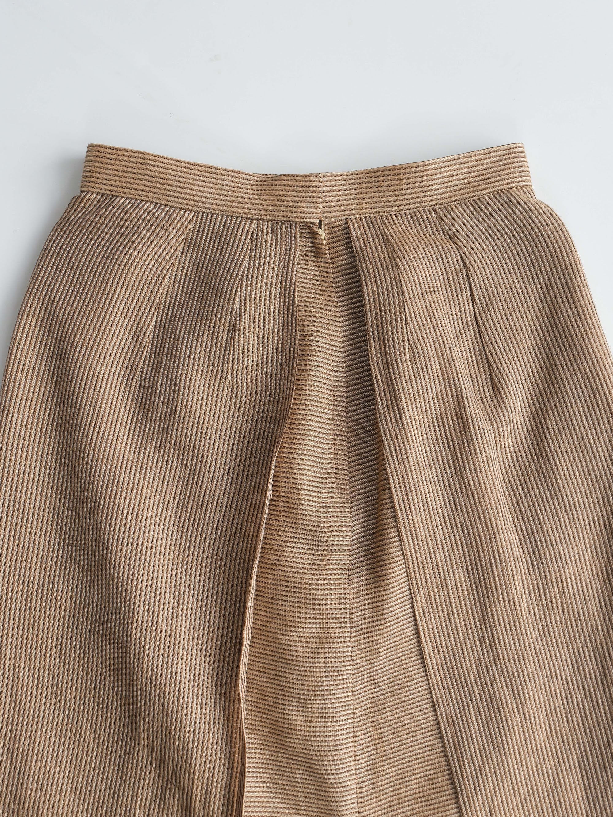 VALENTINO  STRIPES BEIGE SKIRT