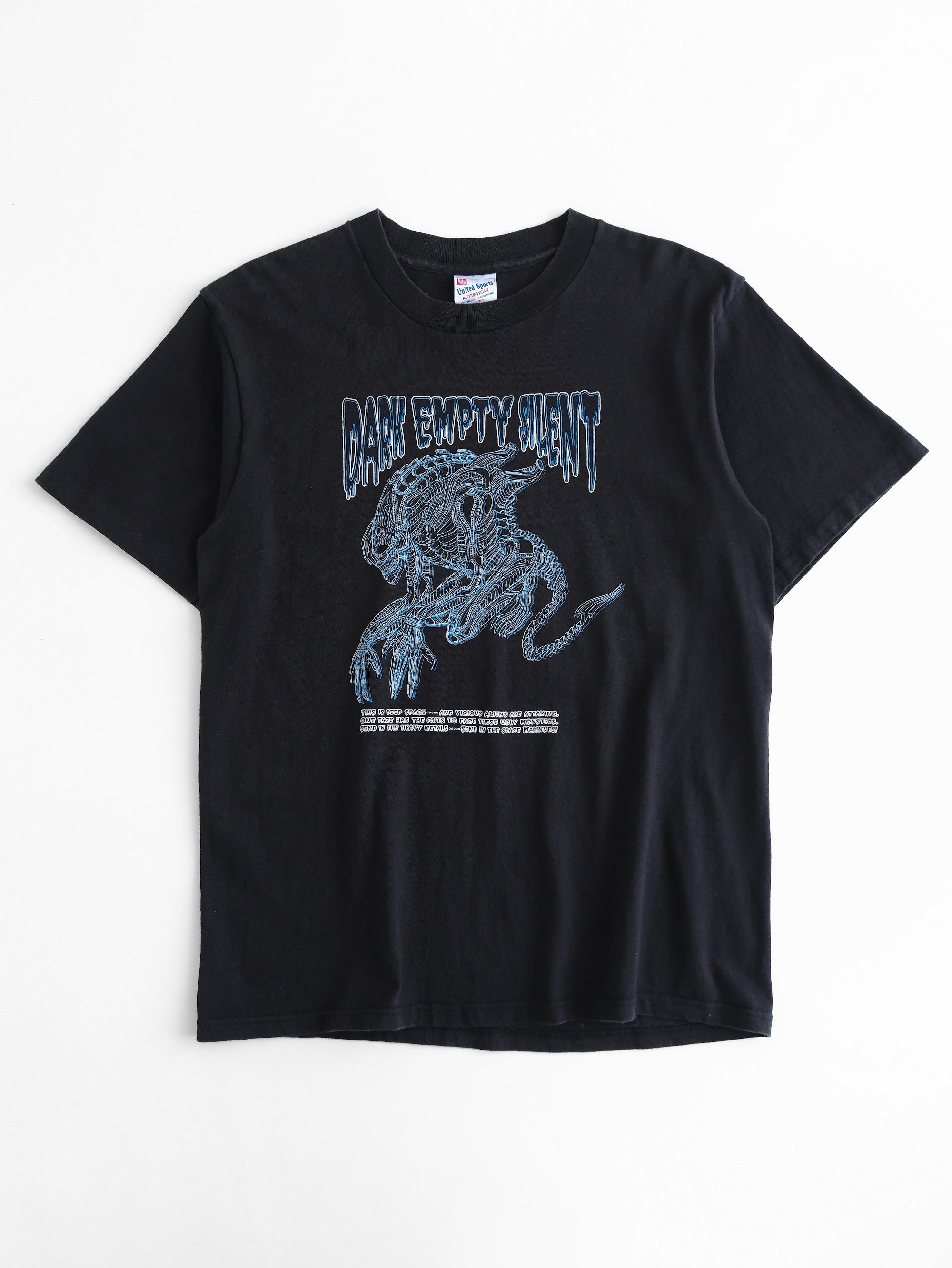 VINTAGE BLACK ALIEN "DARK EMPTY SPACE" MOVIE PROMO T-SHIRT