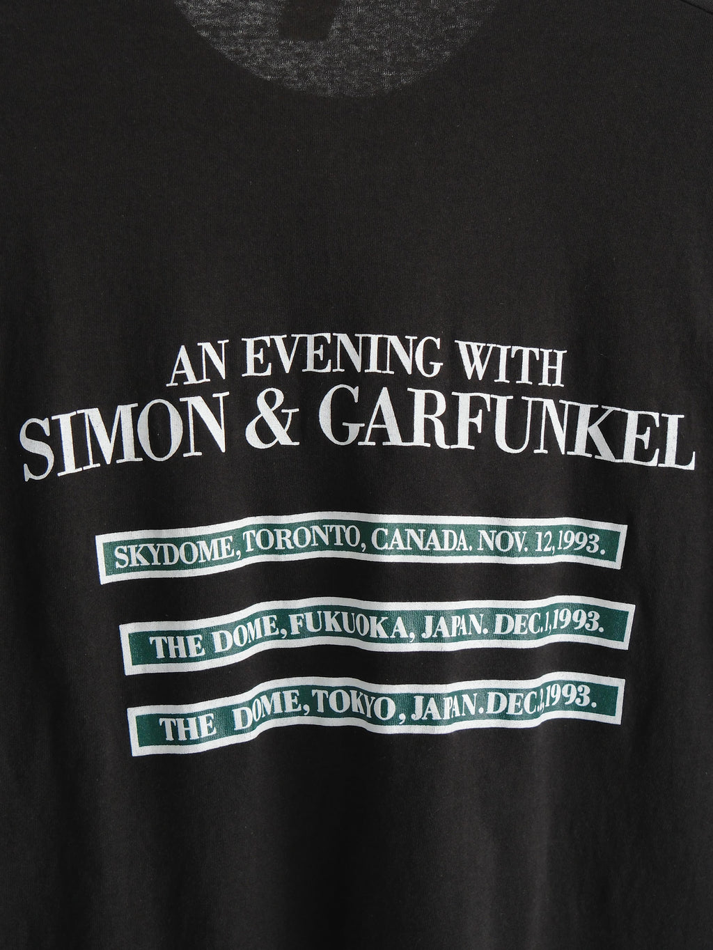 VINTAGE BLACK AN EVENING WITH SIMON & GARFUNKEL T-SHIRT