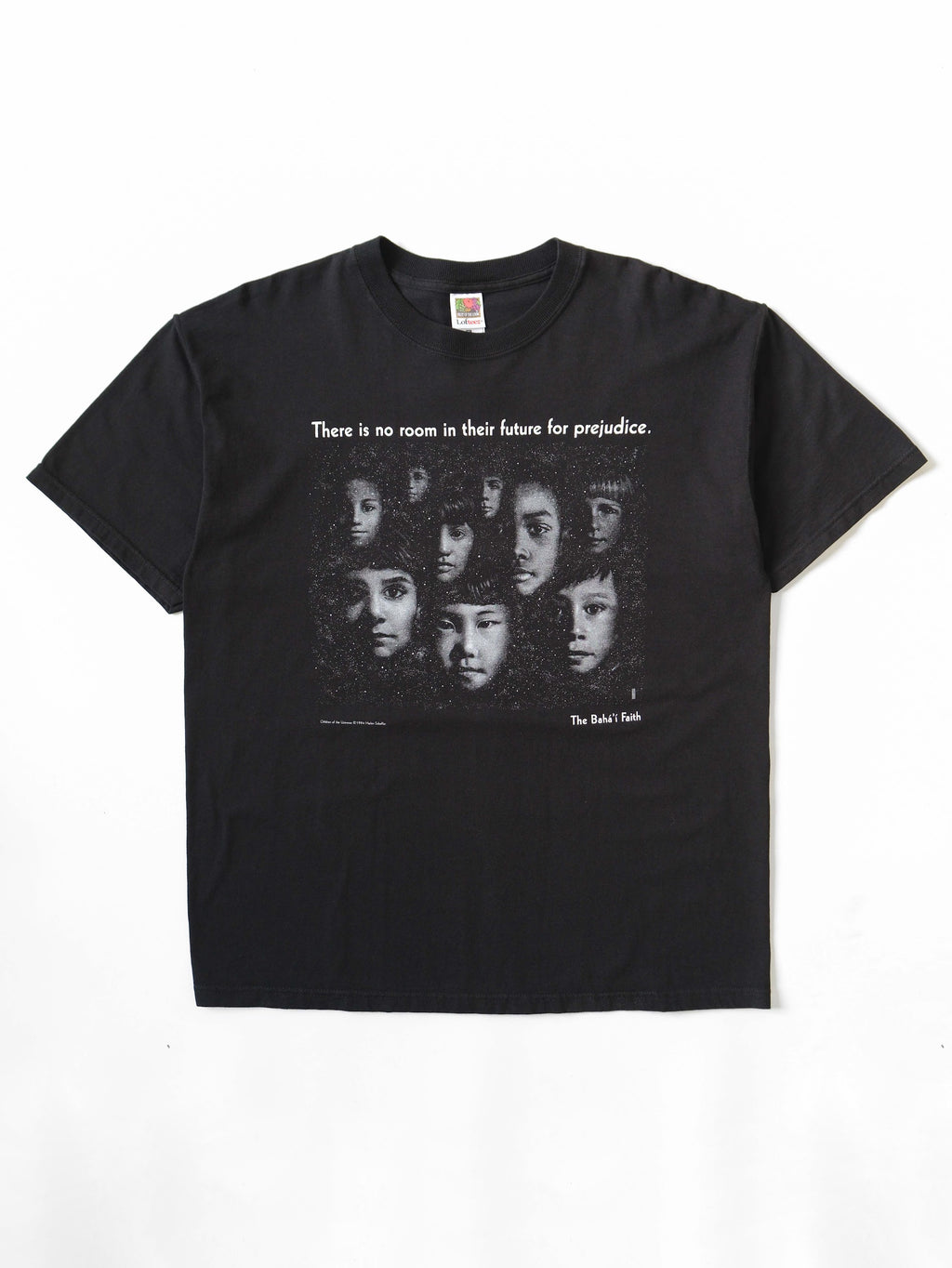 VINTAGE BLACK BAHA'SI FAITH PREJUDICE T-SHIRT